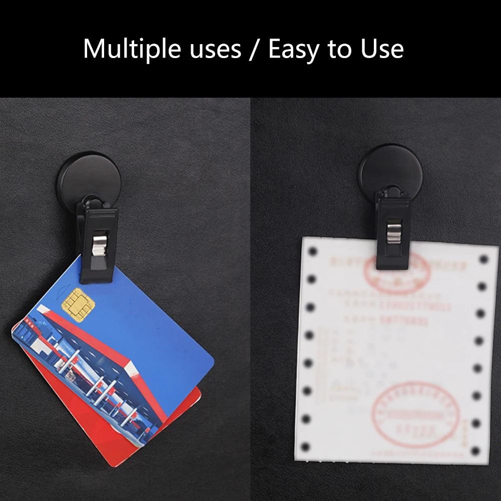 2pcs ABS Car Hook Clips Parking Access Paste Ticket Interior