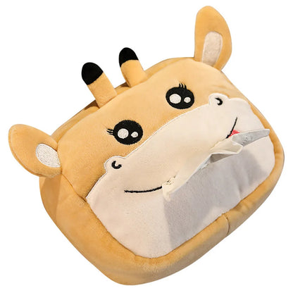 Car Tissue Box Plush Animals Cute Napkin Tissue Paper Holder