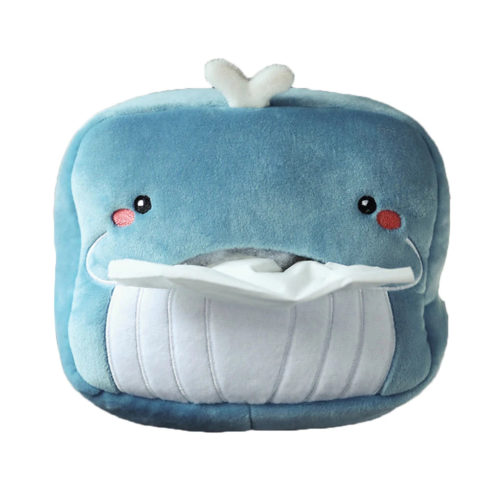Car Tissue Box Plush Animals Cute Napkin Tissue Paper Holder