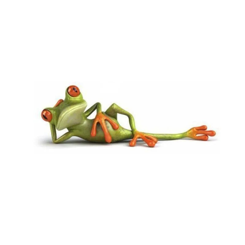 2 Types Funny Frog Car Stickers 3D