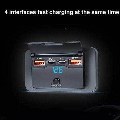 12V USB Outlet Smart Automotive USB Port 76W