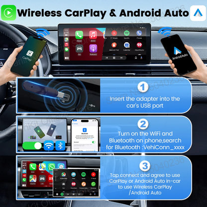 2025 CarlinKit Mini Ultra/Mini 5 Pro Wired To Wireless Adapter