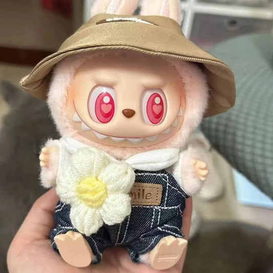 Outfit Match with Hat Pendant Labubu Clothes Accessories
