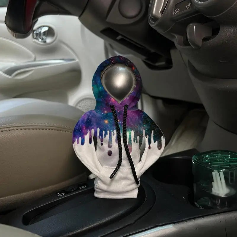 Car Gear Shift Knob Hoodie Anti-Slip Manual Handle Gear