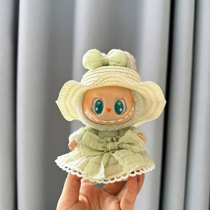 Outfit Match with Hat Pendant Labubu Clothes Accessories
