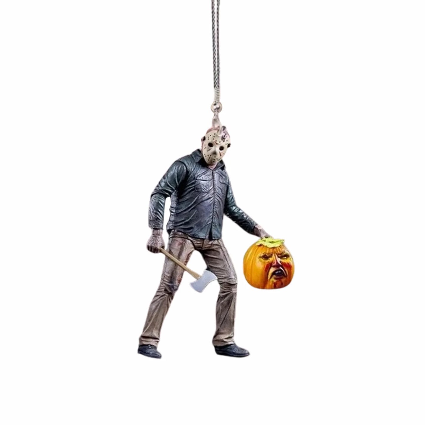 Printed Car Rearview Mirror Charms Interior Decoration Halloween Doll