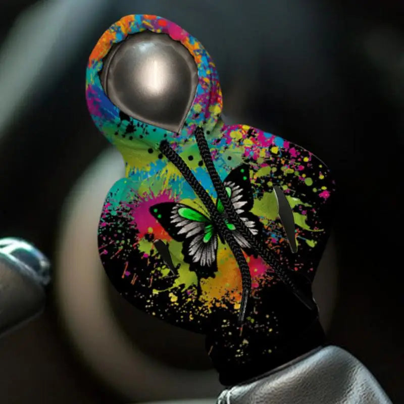Car Gear Shift Knob Hoodie Anti-Slip Manual Handle Gear