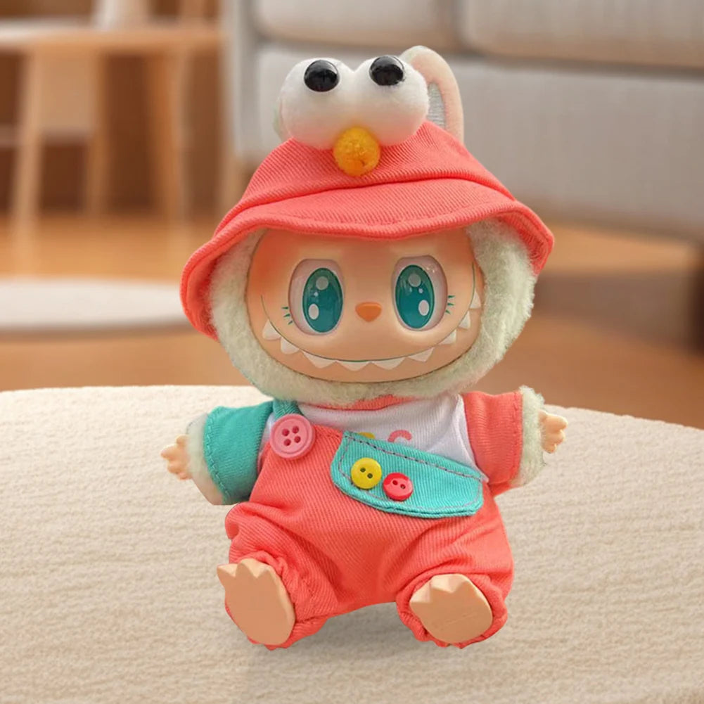 Outfit Match with Hat Pendant Labubu Clothes Accessories