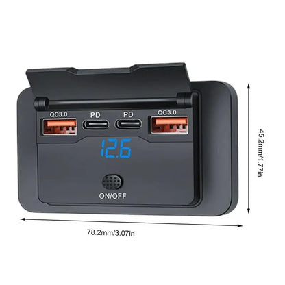 12V USB Outlet Smart Automotive USB Port 76W
