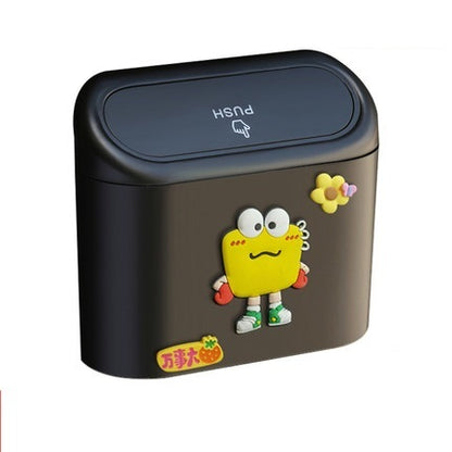 Car Trash Can Door Hanging Storage Bin Cartoon